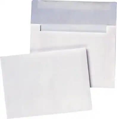 Front. Quality Park - Gummed Invitation Envelopes, 4 3/8" x 5 3/4", 500/Box - White.