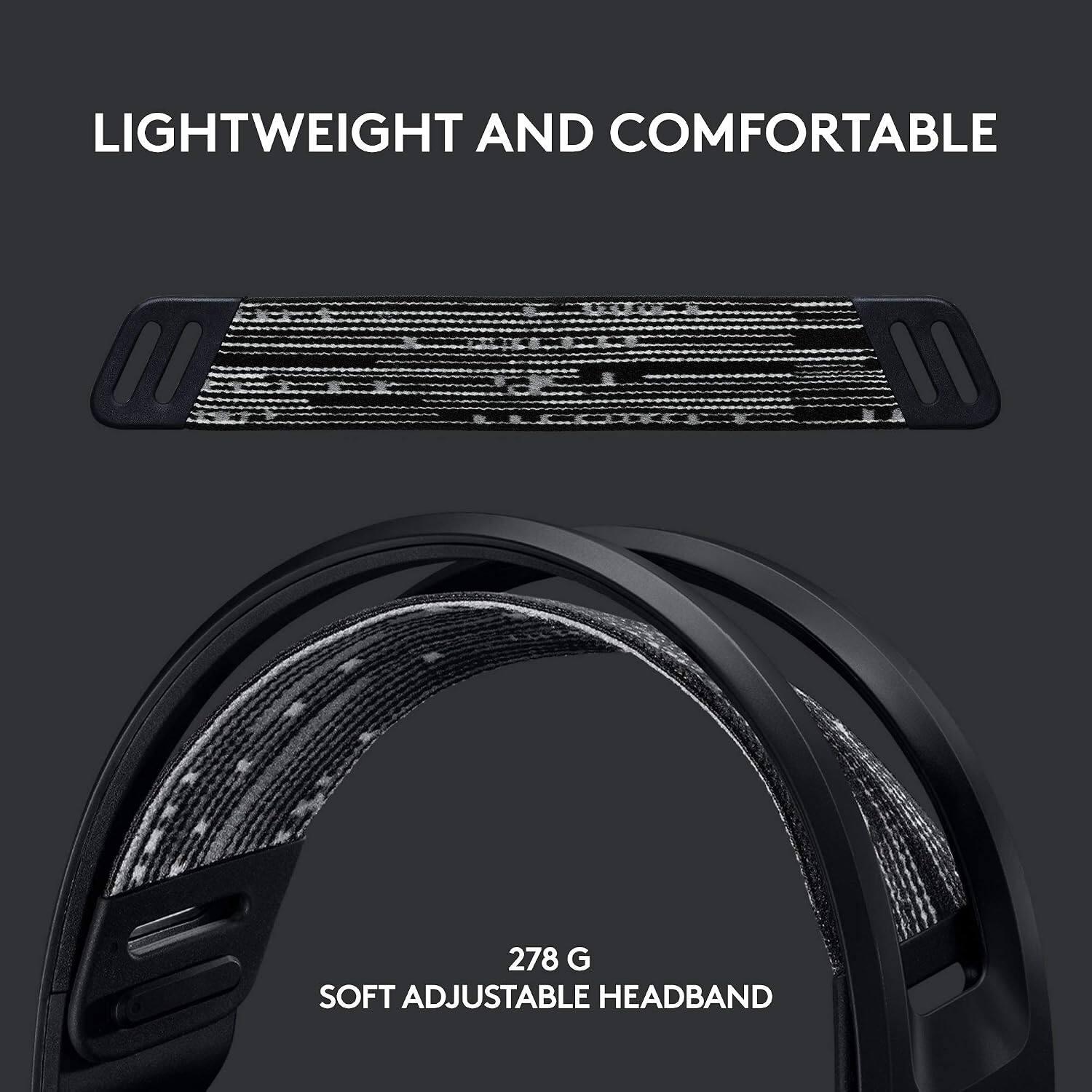 LIGHTWEIGHT AND COMFORTABLE

278 G SOFT ADJUSTABLE HEADBAND