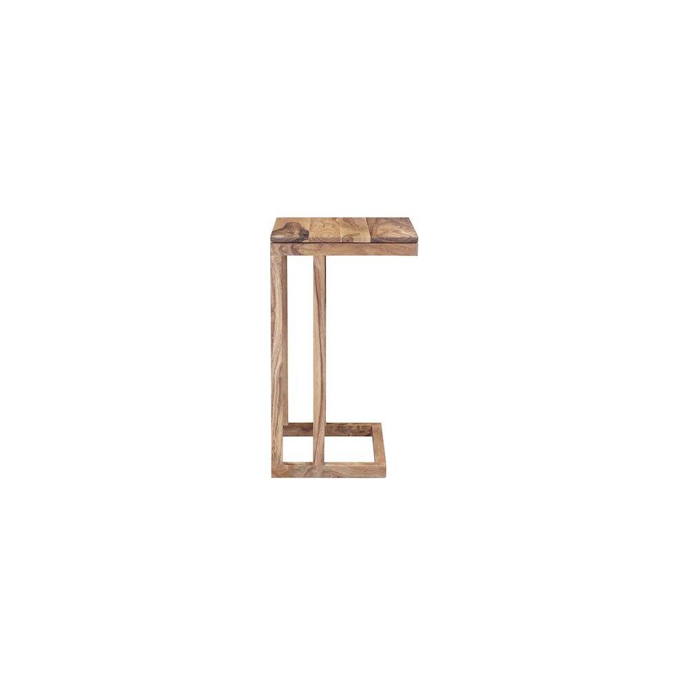 Left. Porter Designs - Porter Designs Urban Solid Sheesham Wood End Table, Natural (Set of 2) - Brown.