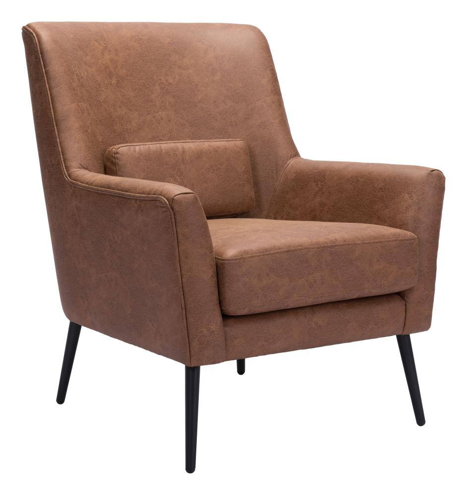 Alt View 1. Hivvago - Ontario Accent Chair Vintage Brown - Vintage Brown.