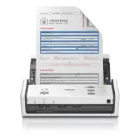 Brother - ADS-1300 Compact Duplex Desktop Scanner with Single Pass Double-Sided Scanning - White - Front_Zoom