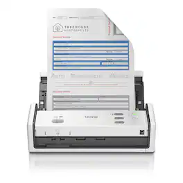 Brother - ADS-1300 Compact Duplex Desktop Scanner with Single Pass Double-Sided Scanning - White
