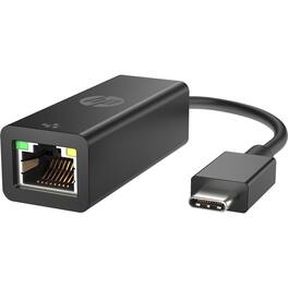 HP - Ethernet Adapter - USB Type C - 1 Gbit/s Data Transfer Rate - 1 - Twisted Pair - 1000Base-T - TAA Compliant - Black