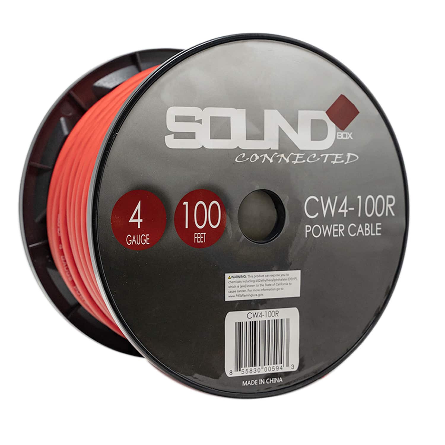 SoundBox - CW4-100R, 4 Gauge CCA Battery Power / Ground Wire Spool - 100 Ft, Red price history on PriceWatchPro
