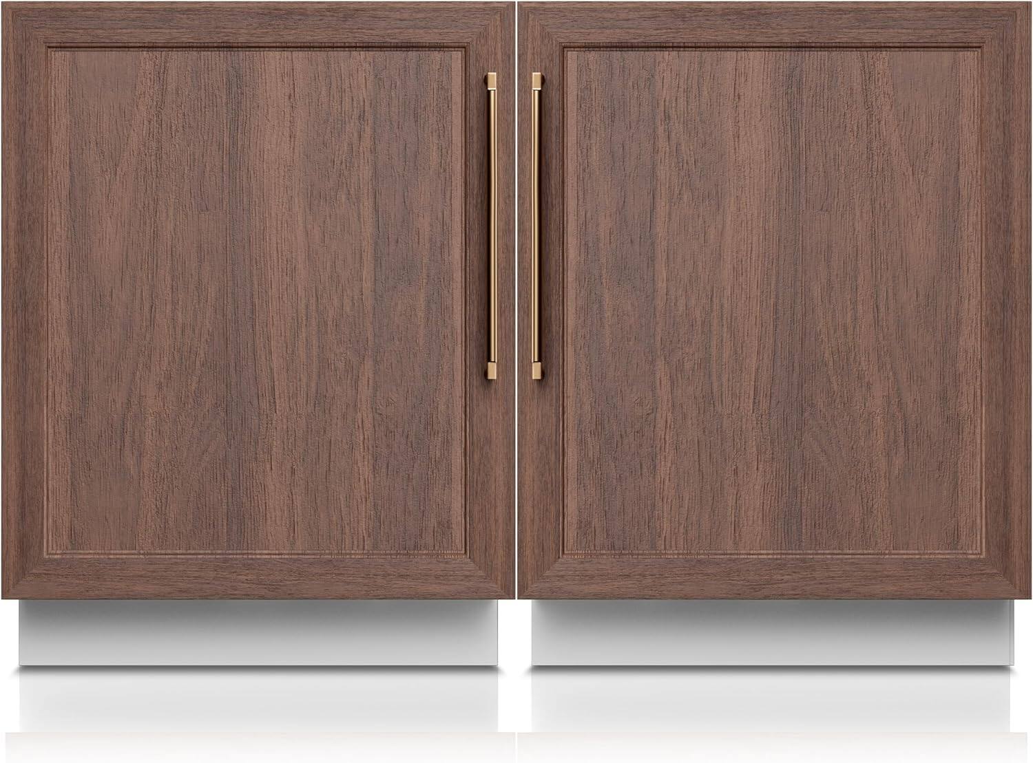 Alt View 4. Ca'Lefort - 24 Inch Panel Ready Refrigerator Bundle, Built-in Panel-Ready Fridge Reversible Door (Panel Not Included) - white.