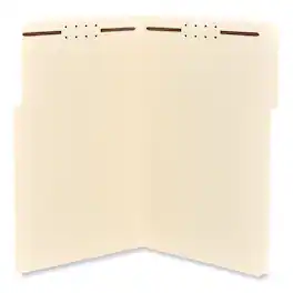 Universal - Reinforced Top Tab Fastener Folders, 0.75" Expansion, 2 Fasteners, Legal Size, Manila Exterior, 50/Box