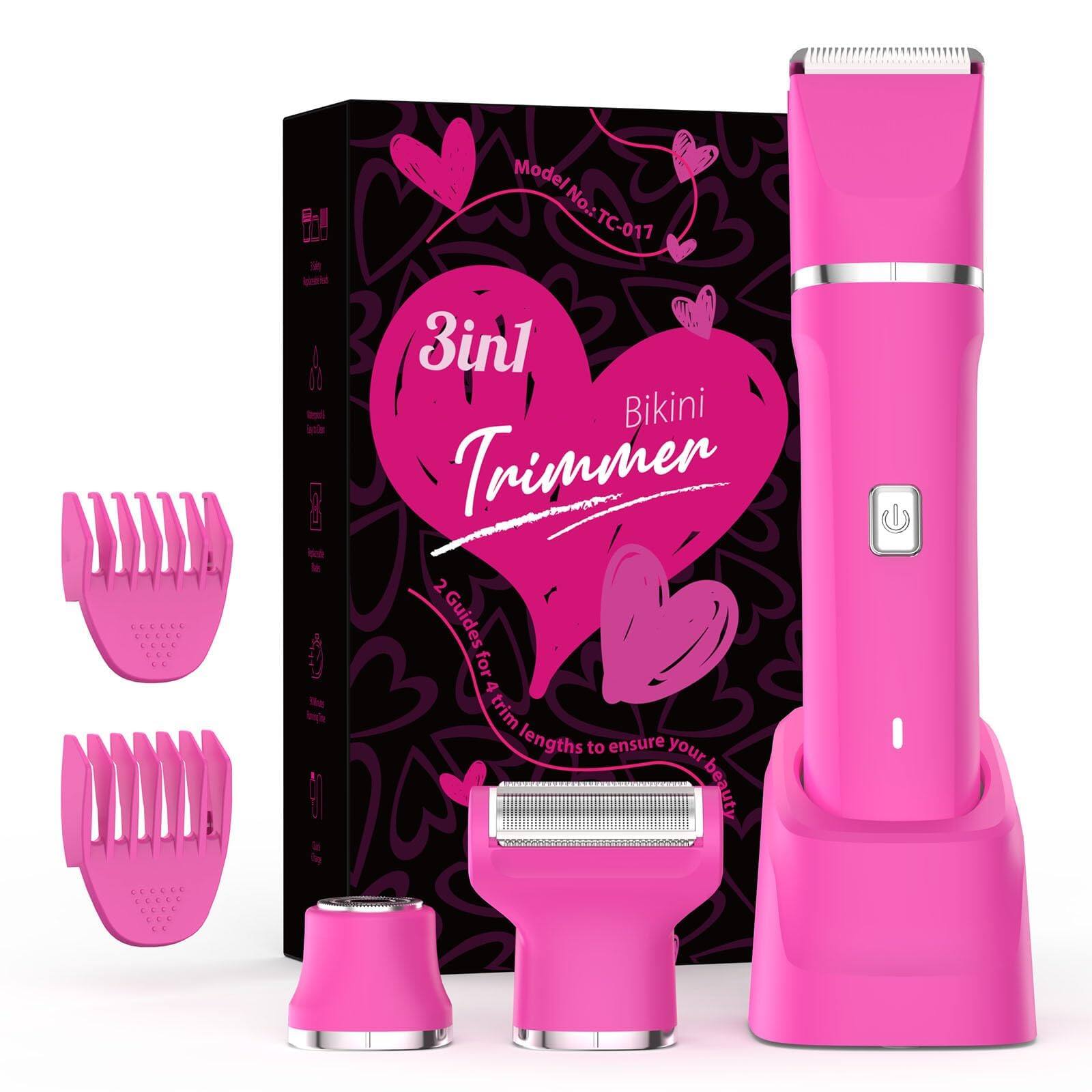il A inie 1 Mode/ Mode/No.: TC-011 No.: TC-017 3in1 Bikini Trimmer 2 Guides for 4 trim lengths to ensure your beauty