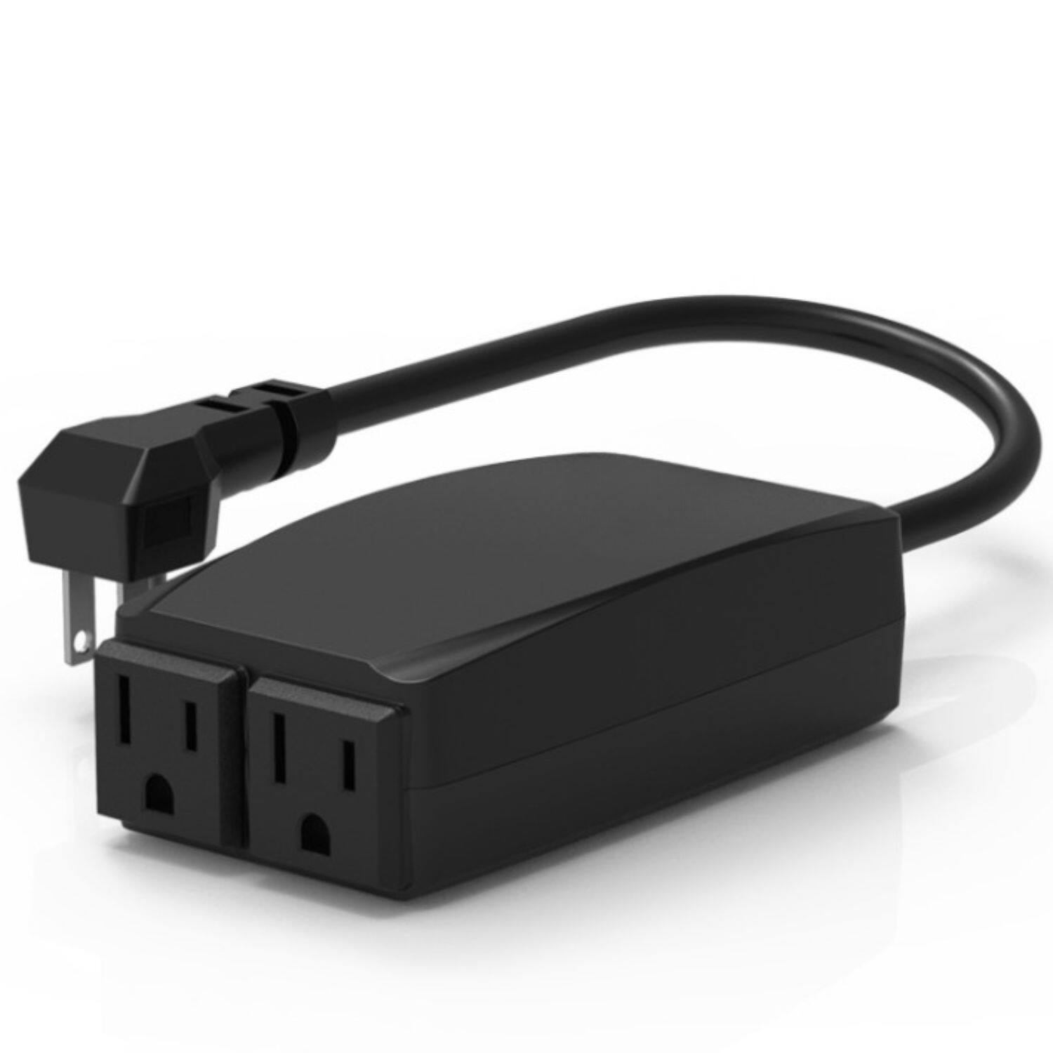 Back. Stock Preferred - 2-Outlet Outdoor Wireless Remote Control System - Black.