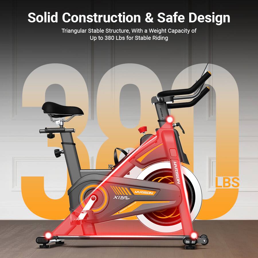 Solid Construction & Safe Design  
Triangular Stable Structure, With a Weight Capacity of Up to 380 Lbs for Stable Riding