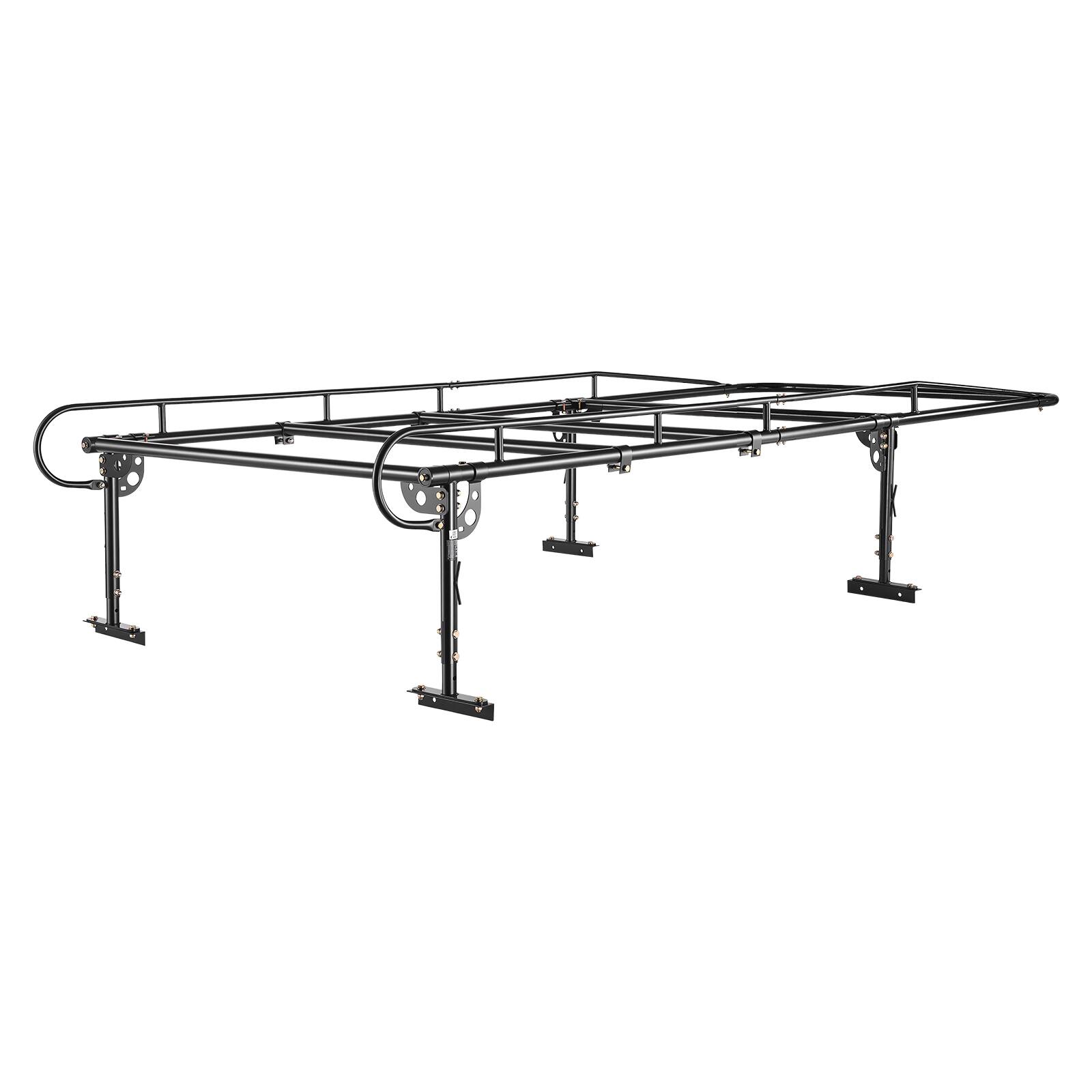 Alt View 5. VEVOR - Service Body Truck Ladder Rack 1000LBS Capacity Over-Cab Trucks Rack, 21"-31" Height Adjustable, Fit Single/Dual Rear - Black.