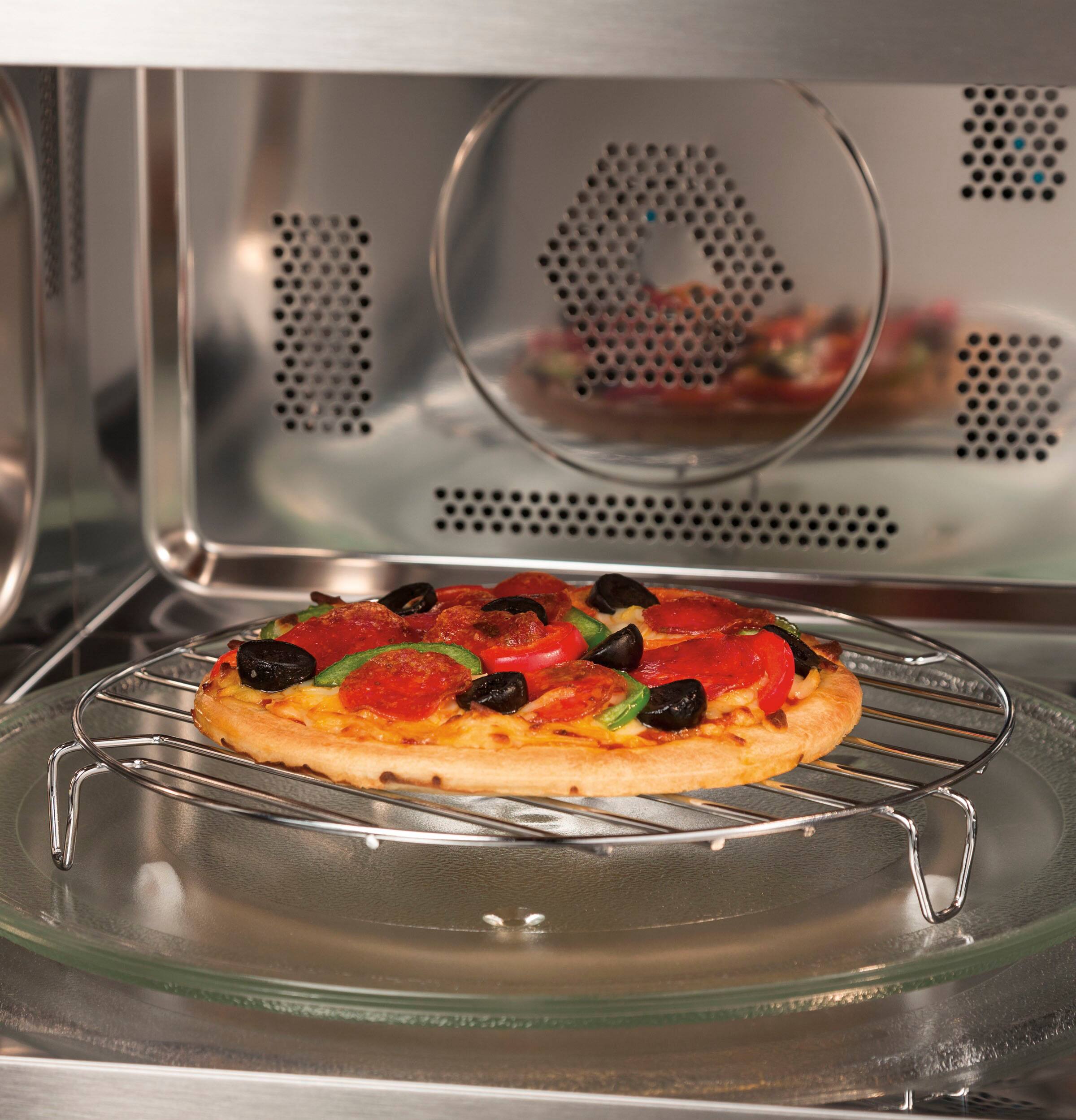 Alt View 17. GE Profile - 1.5 Cu.Ft. Convection Countertop Microwave with Sensor Cooking and Scan to Cook Technology - Stainless Steel.