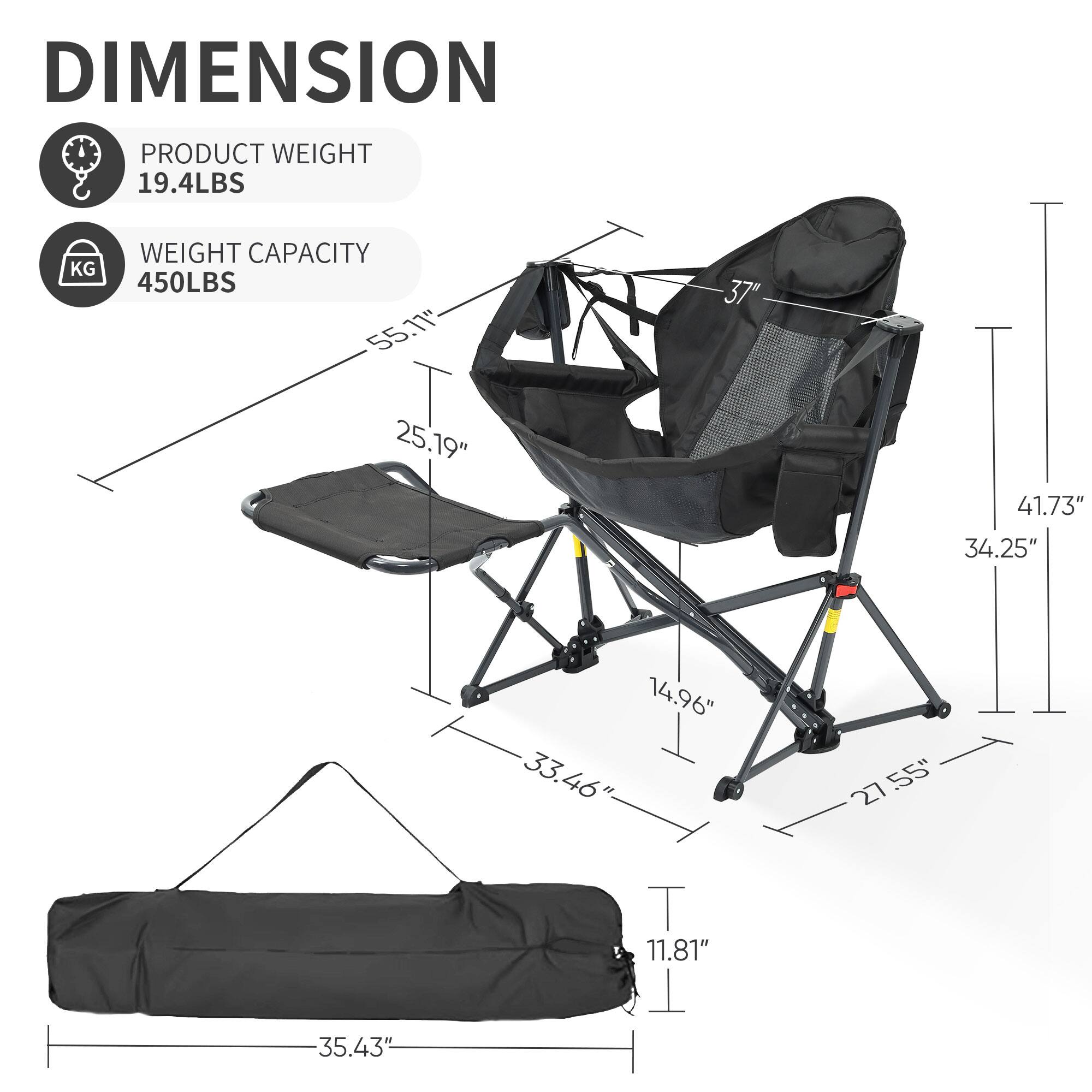DIMENSION  
PRODUCT WEIGHT 19.4LBS  
WEIGHT CAPACITY 450LBS  

55.11"  
25.19"  
37"  
41.73"  
34.25"  
35.43"  
14.96"  
33.46"  
11.81"  
27.55"  
35.43"