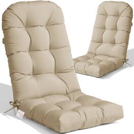 Crestlive Products - Outdoor High Back Adirondack Rocking Chair Cushions Set of 2 - Light brown