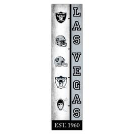 Fan Creations - Las Vegas Raiders 6" x 24" Progression Wood Sign - Multicolor