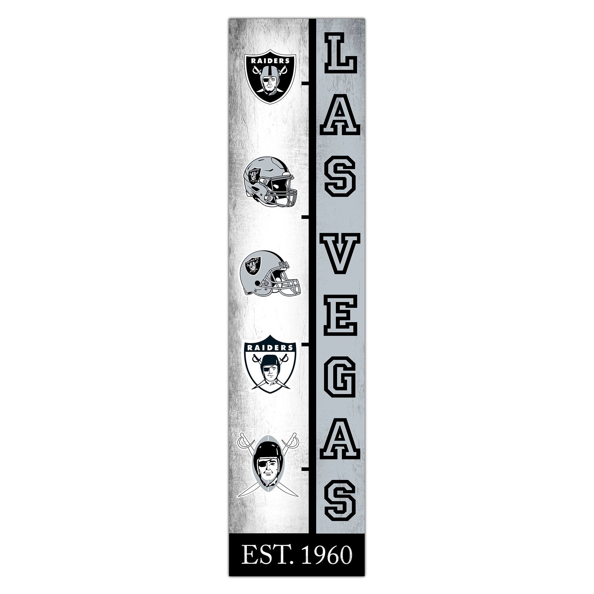 Las Vegas Raiders 6" x 24" Progression Wood Sign