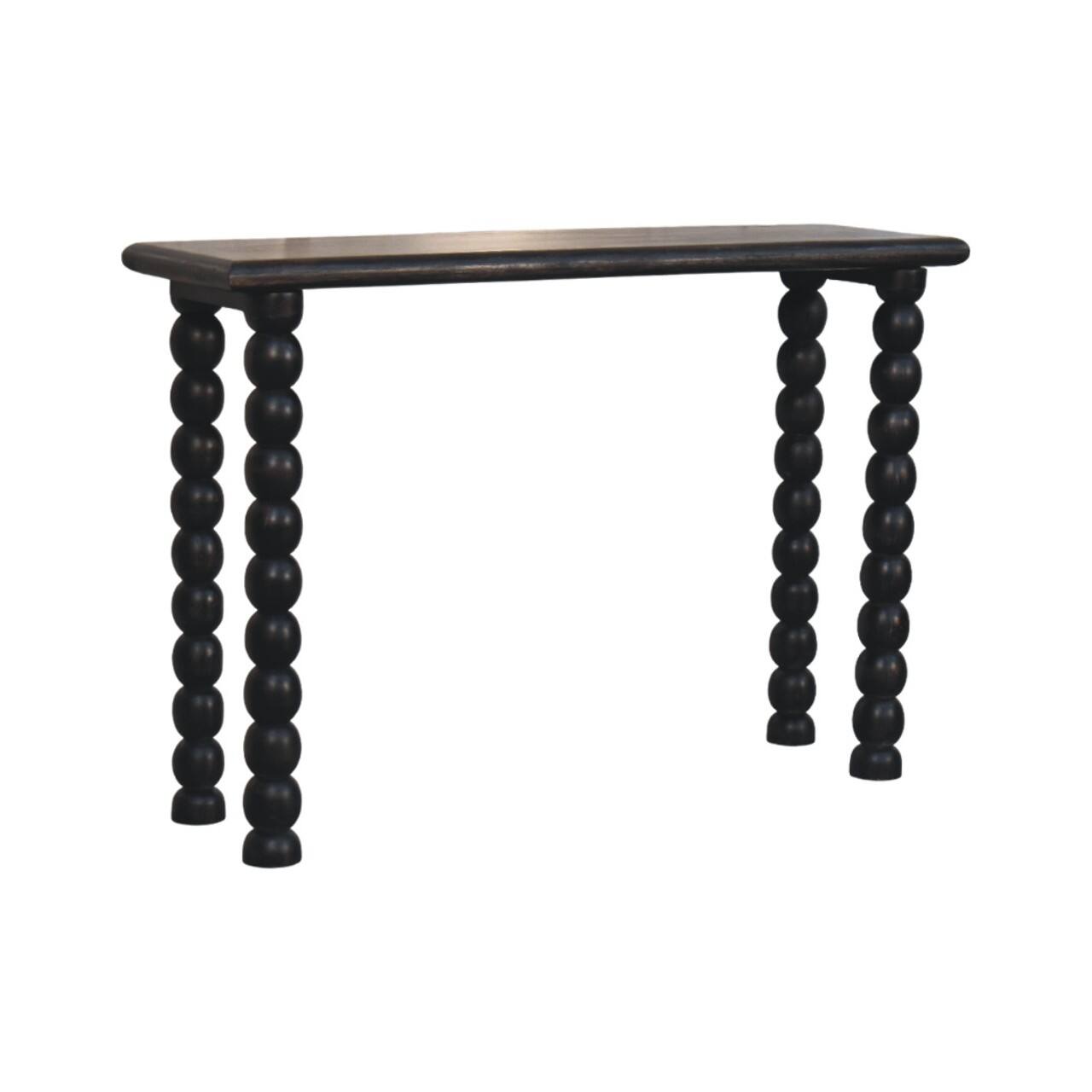 Left. Artisan Furniture - Artisan Furniture Solid WoodSoba Ball Console - Brown.
