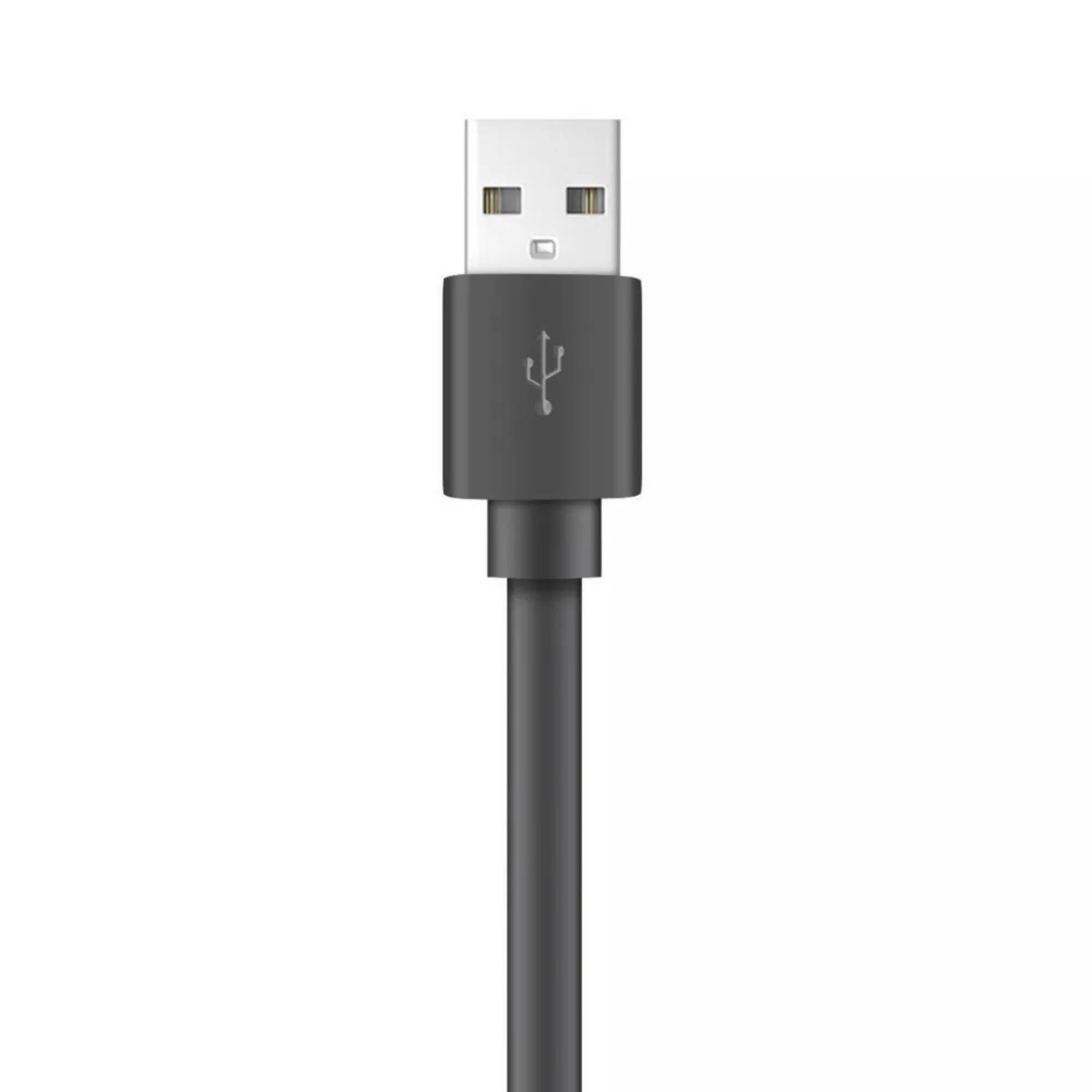 Alt View 1. Xyst - Charge and Sync USB to USB-C Flat Cable 4Ft - Black.