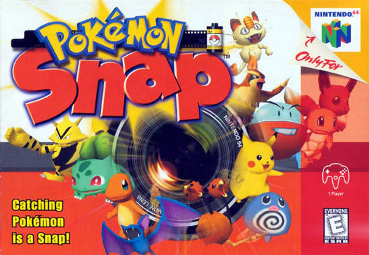 **Pokémon Snap**

**Catching Pokémon is a Snap!**

**Nintendo 64**

**Only For**

**1 Player**

**EVERYONE**

**ESRB**

**NINTENDO 64**

**LENS**

**NINTENDO 64**
