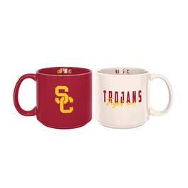 Logo Brands - USC Trojans 2-Pack 15oz. Stackable Mug Set - Multicolor