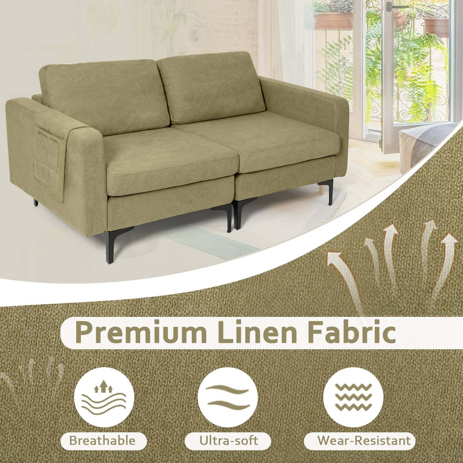 Premium Linen Fabric

- Breathable
- Ultra-soft
- Wear-Resistant