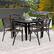 Angle. Costway - 4 PCS Cast Aluminum Patio Chairs Set of 4 Outdoor Dining with Armrests & Curved Seats - Bronze.