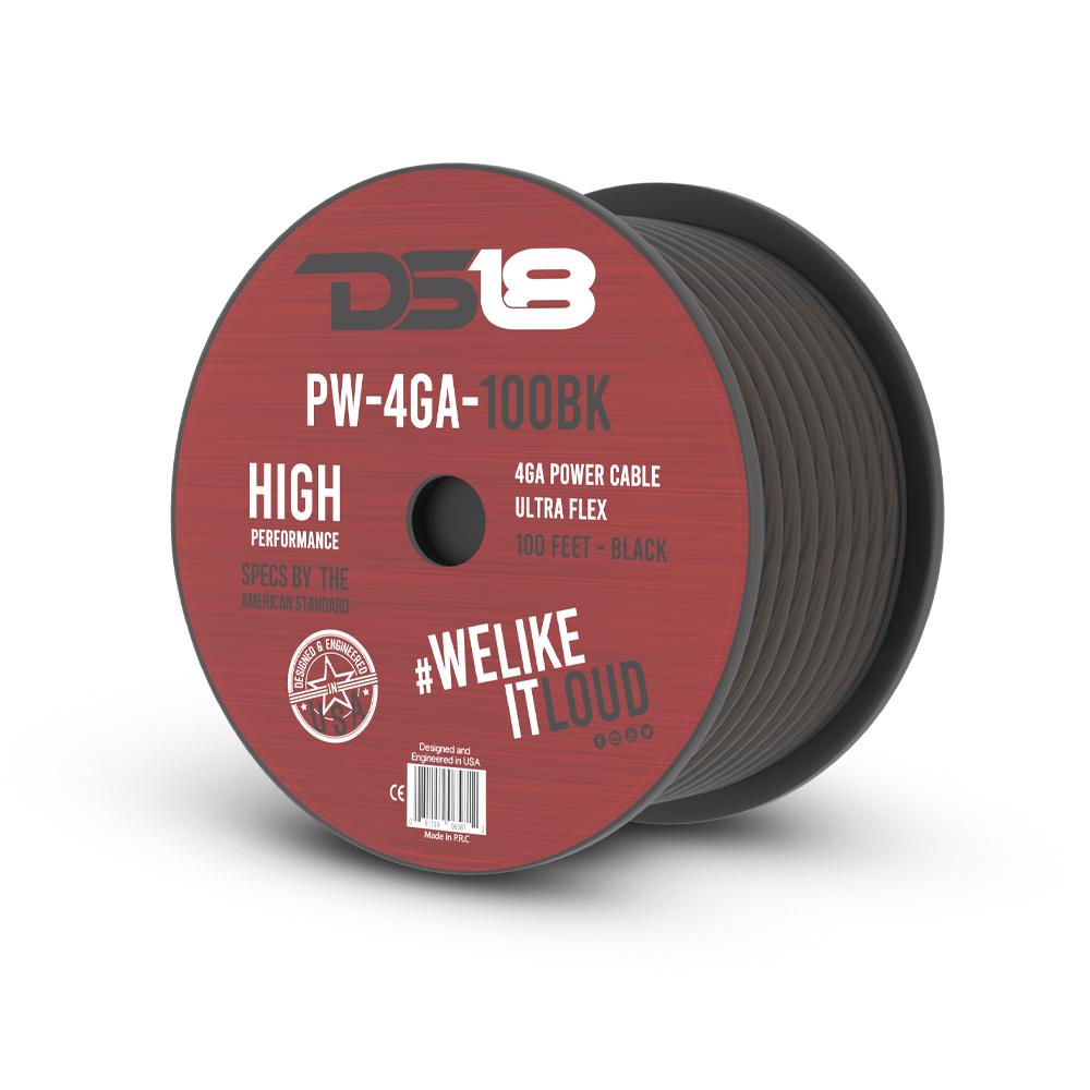 D518 PW-4GA-100BK  
4GA POWER CABLE  
HIGH ULTRA FLEX PERFORMANCE  
100 FEET - BLACK  
SPECS BY THE AMERICAN STANDARD  
#WELIKE ITLOUD  
DESIGNED AND ENGINEERED IN USA  
CE  
Made in PRC