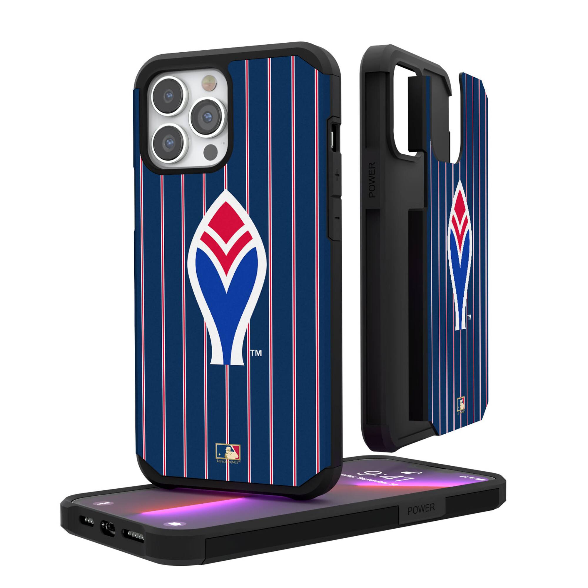 Keyscaper - MLB - Atlanta Braves Arrow Logo iPhone Pinstripe Cooperstown Design Rugged Case - 15 Plus - Multicolor price history on PriceWatchPro