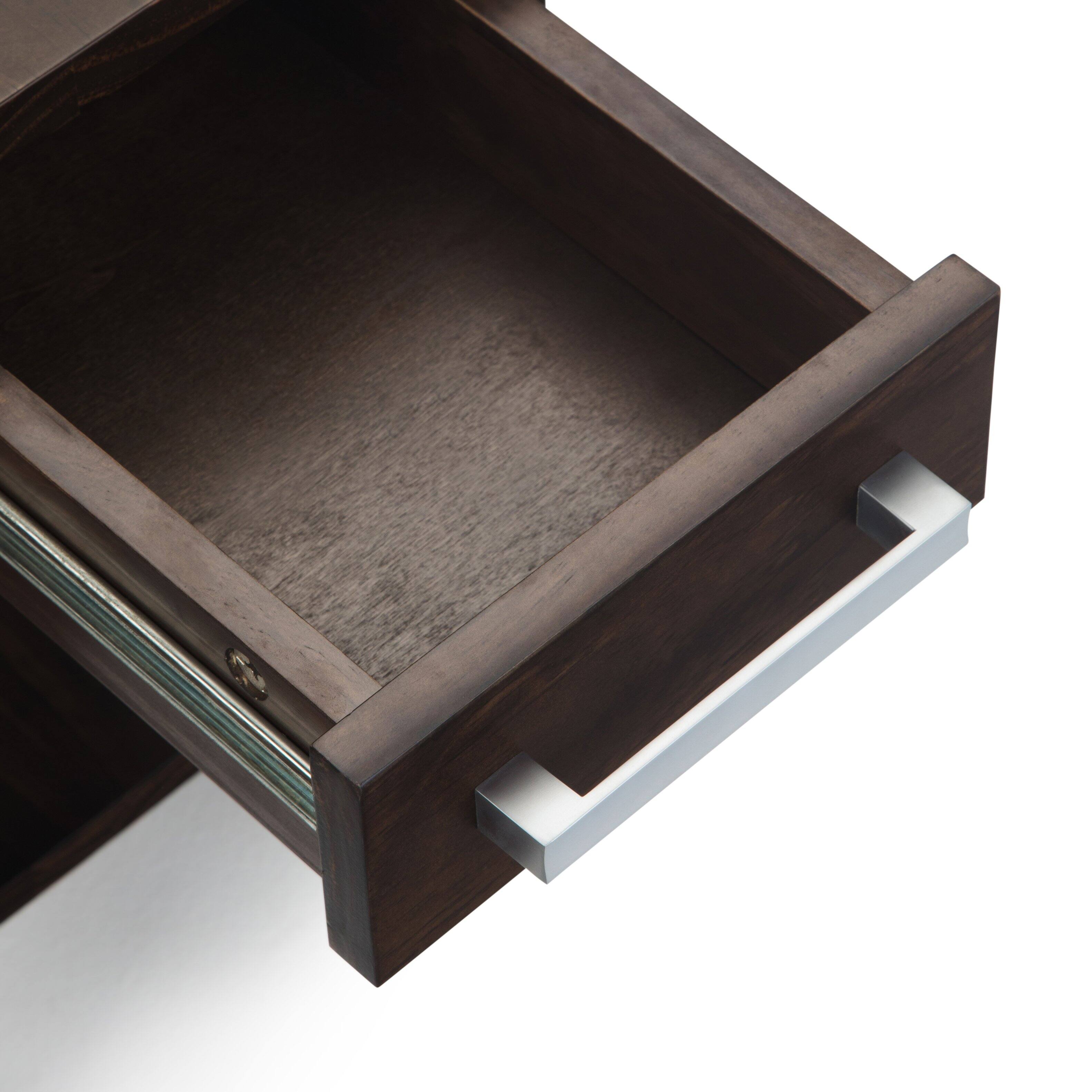 Alt View 13. Simpli Home - Kitchener Narrow Side Table - Warm Walnut Brown.