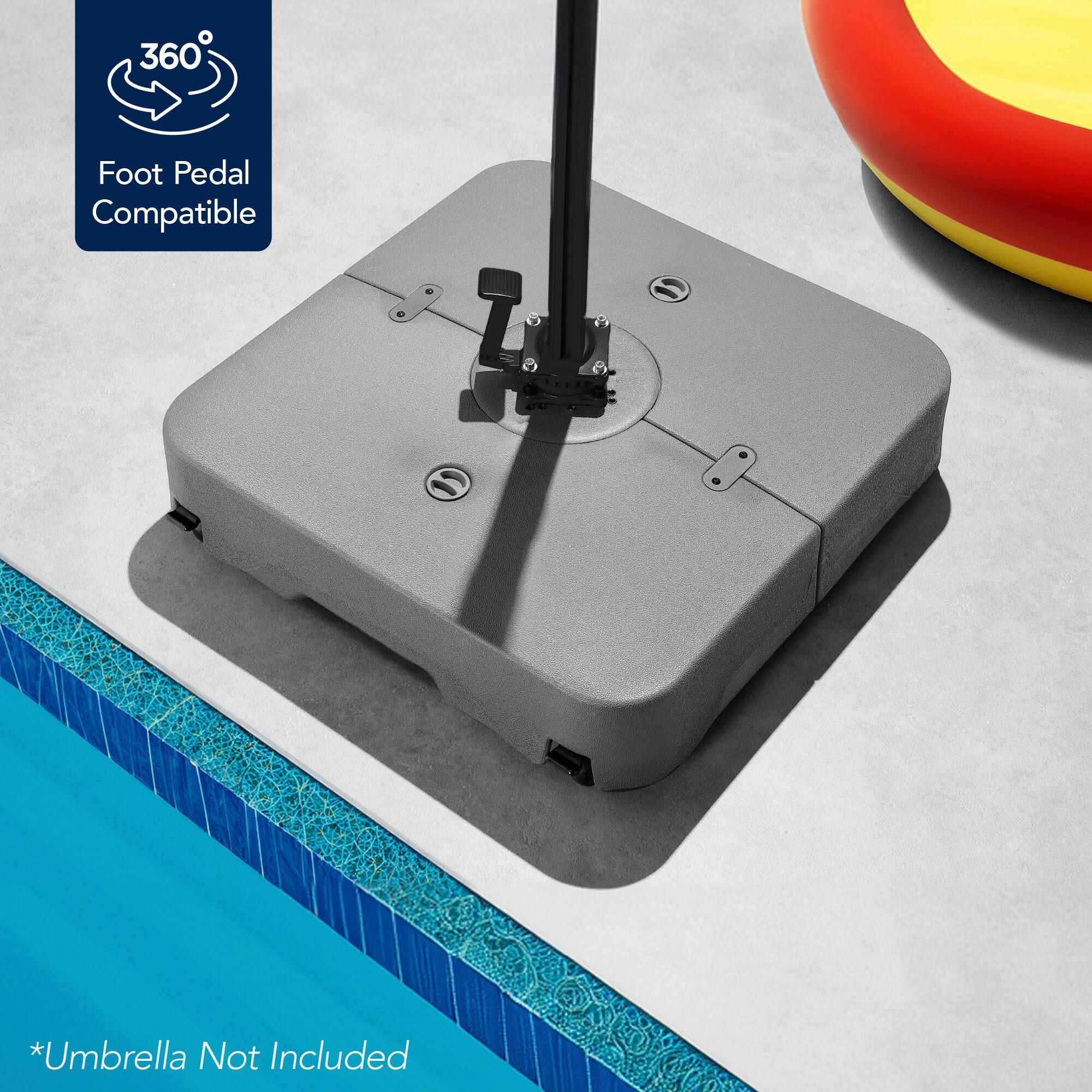 360° Foot Pedal Compatible *Umbrella Not Included