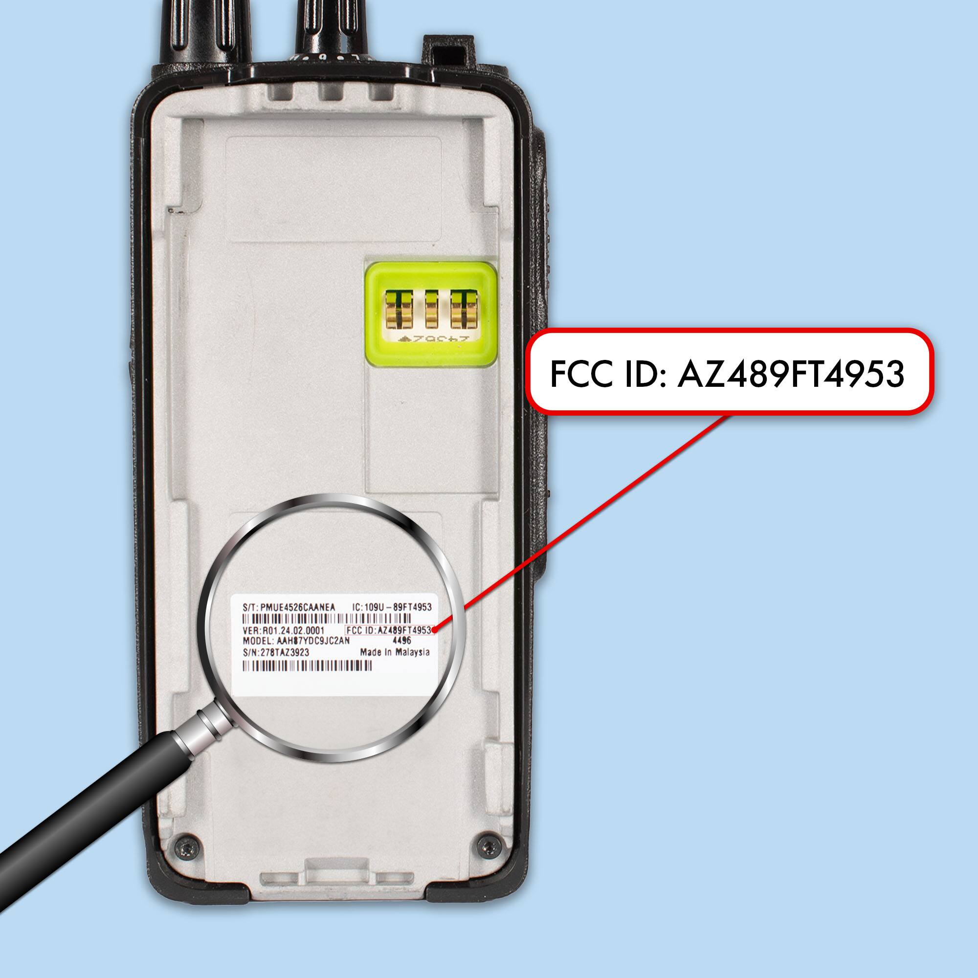 PE  
FCC ID: AZ489FT4953  
S/T: PMUE4526CAANEA  
SIT: IC:109U  
C 090-89914953  
1 00/0/0I//ODON  
VER: RO1 24.02.0001 24  
FCC ID: AZ489FT4953  
MODEL: AAHBTYOCSJCZAN 449  
S/N: 278TA23923  
Made in Malaysia