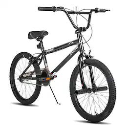 JOYSTAR - 20 Inch Kids BMX Bike for Boys Girls Ages 7-12, Freestyle Bicycle for Beginner Level Riders with 2 Pegs - Black