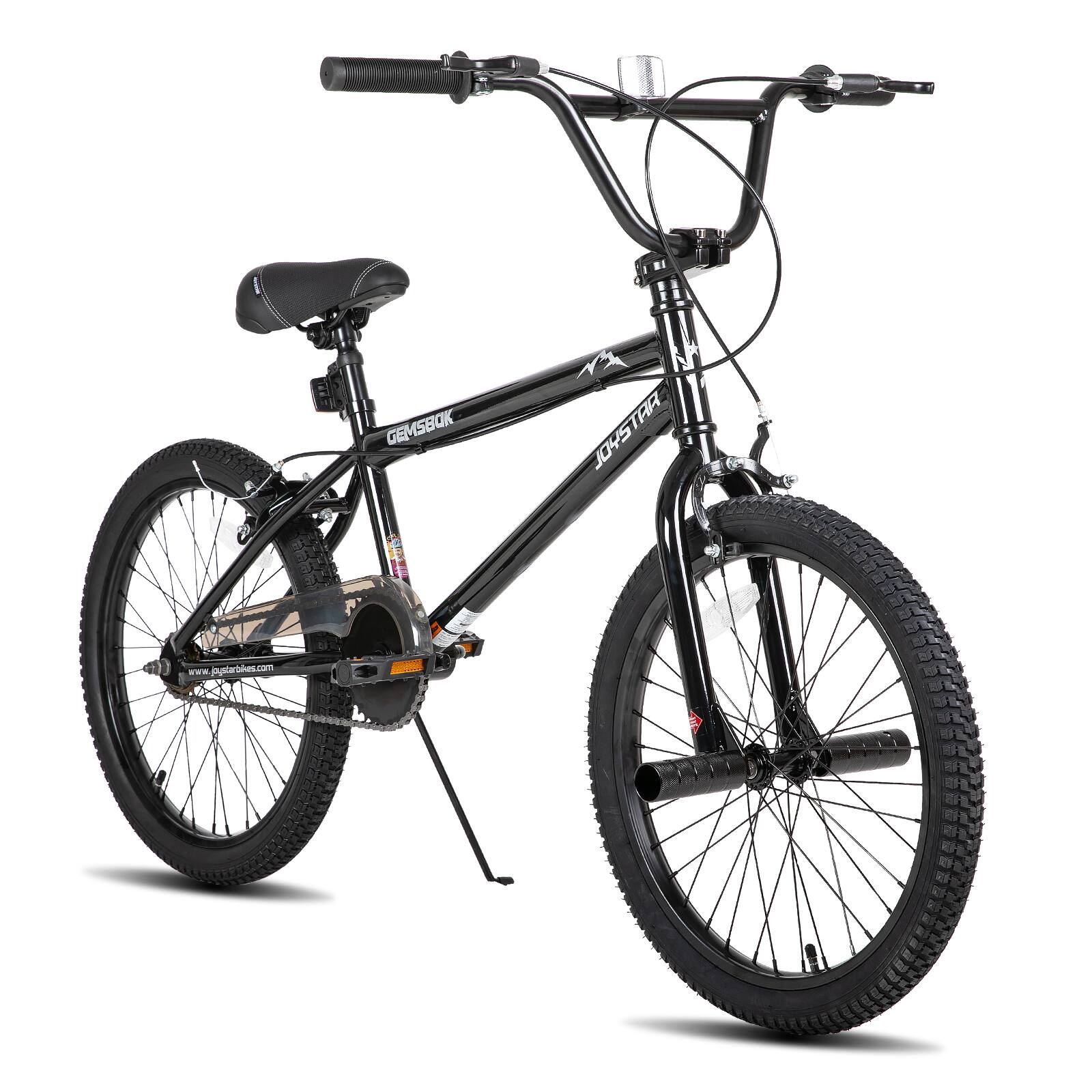 JOYSTAR - 20 Inch Kids BMX Bike for Boys Girls Ages 7-12, Freestyle Bicycle for Beginner Level Riders with 2 Pegs - Black