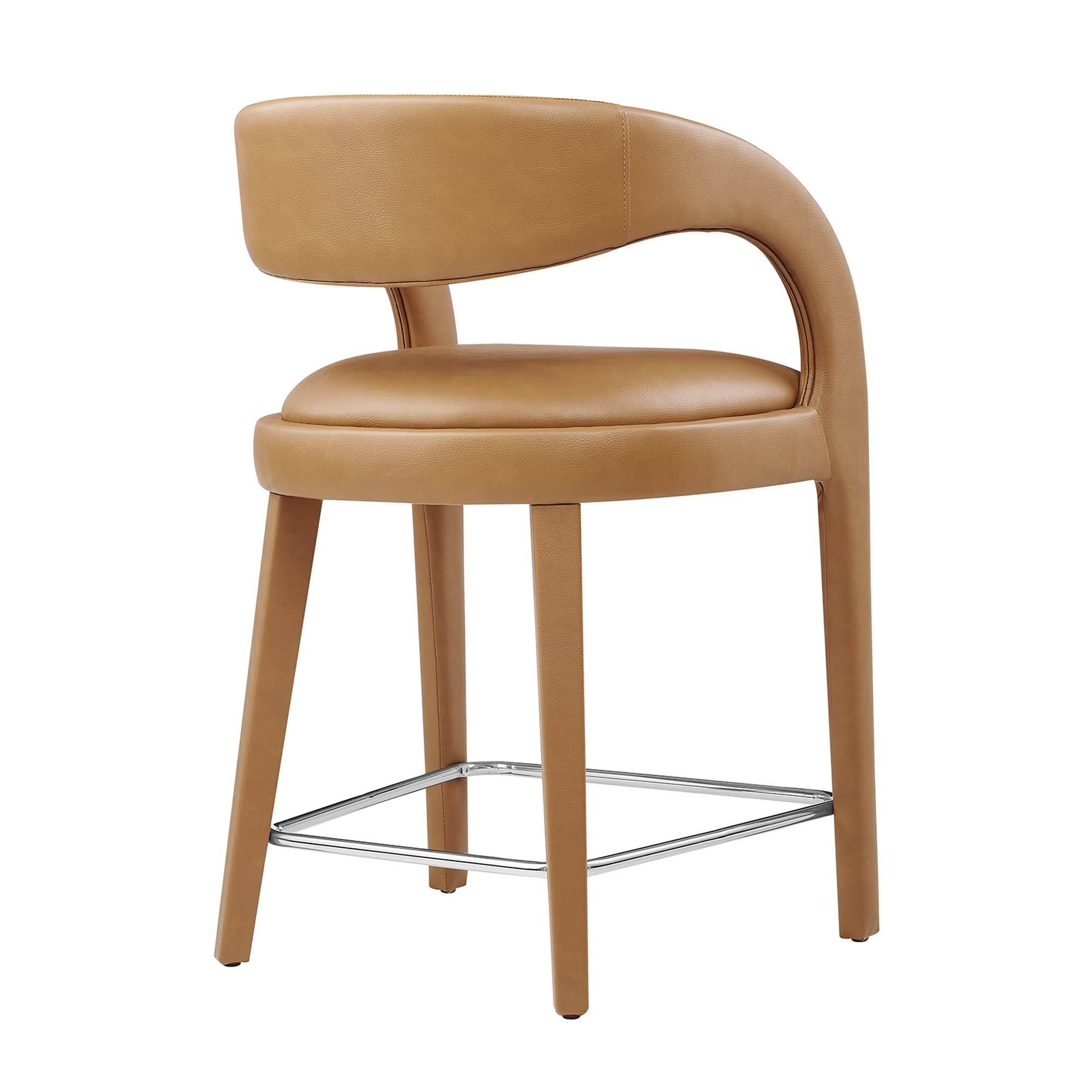 Alt View 1. Modway - Pinnacle Vegan Leather Counter Stool Set of 2 by Modway - 0.