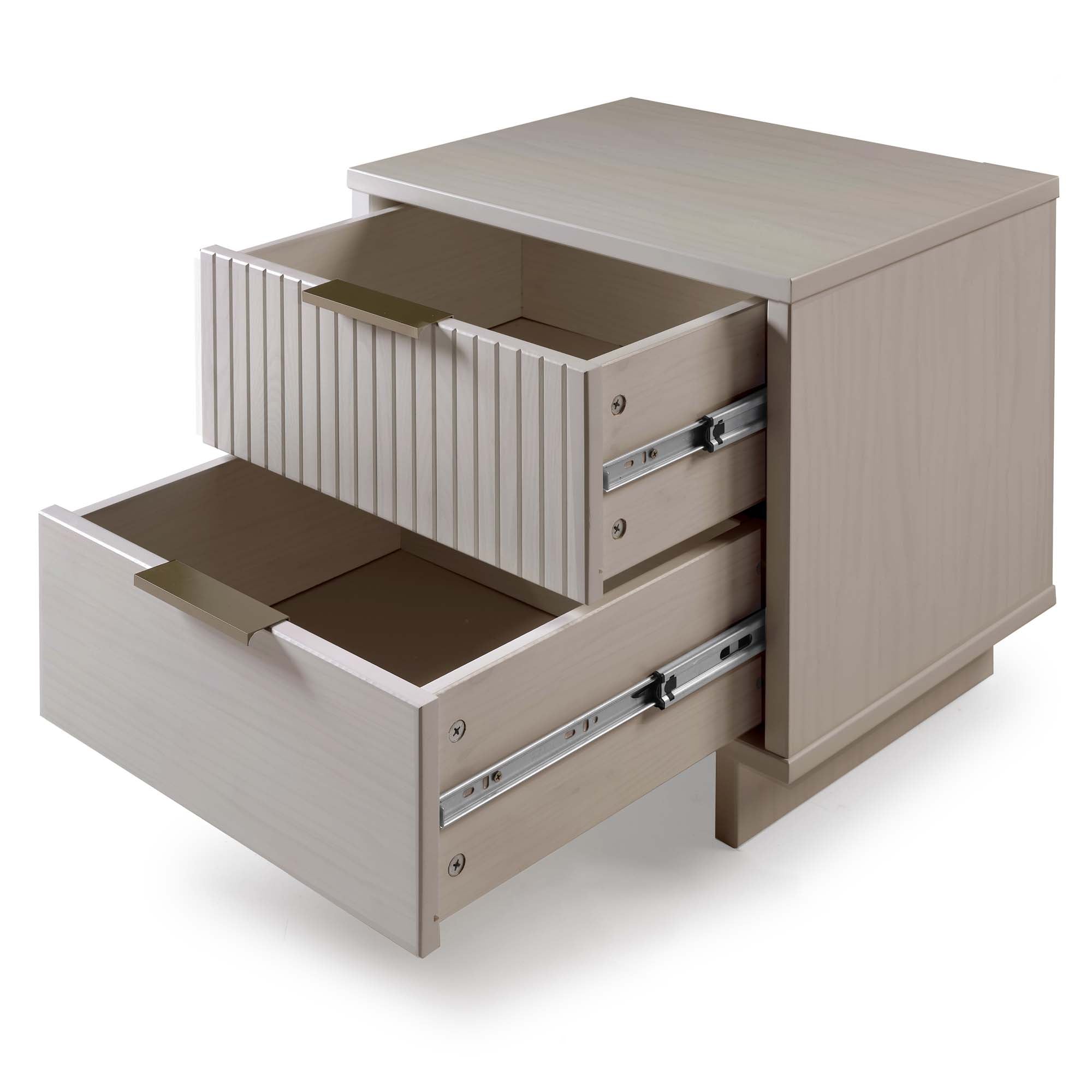 Alt View 1. Manhattan Comfort - Granville Modern 18" Nightstand - Light Gray.