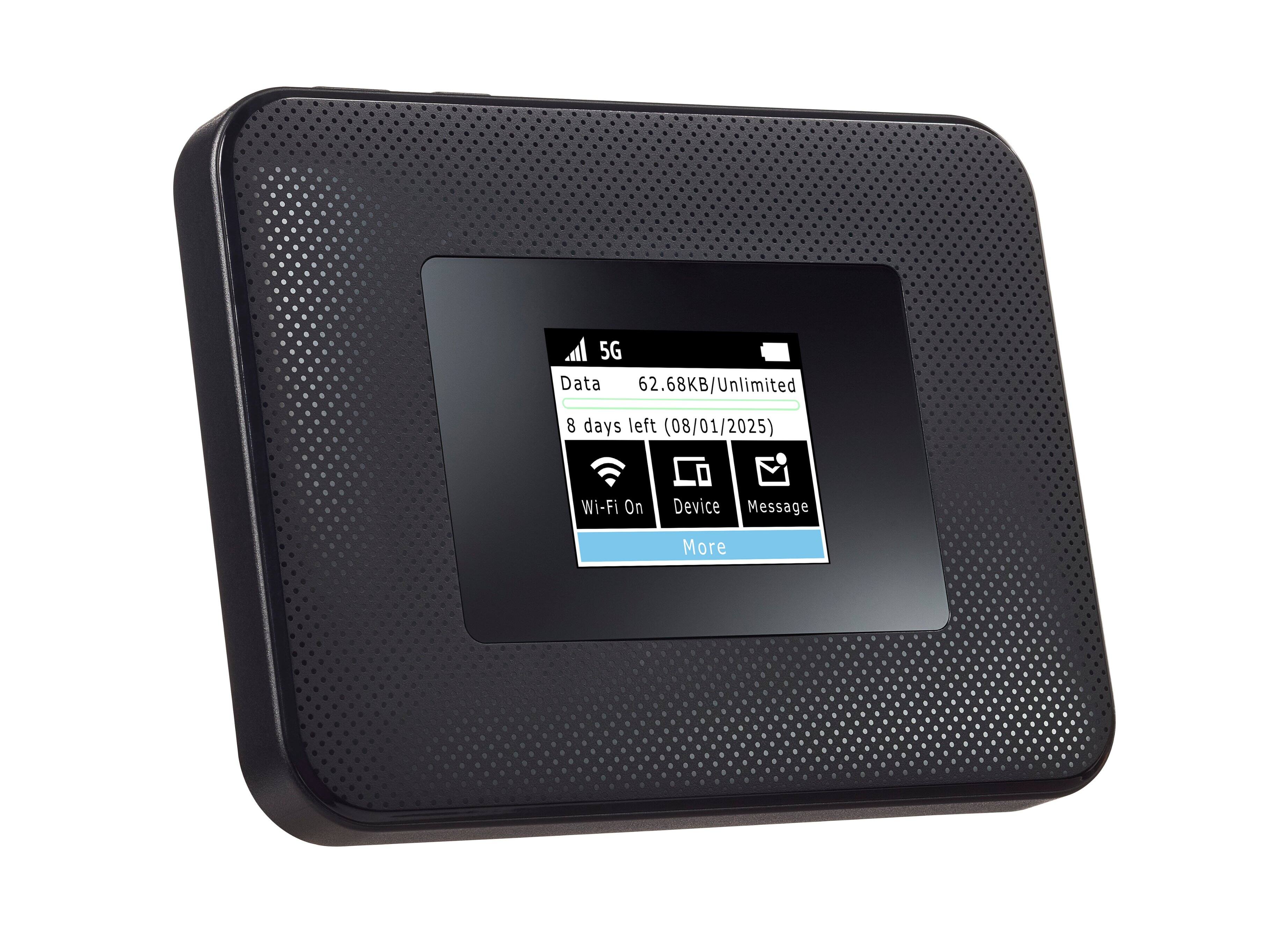 5G Data: 62.68KB/Unlimited  
8 days left (08/01/2025)  
Wi-Fi On  
Device  
Message  
More