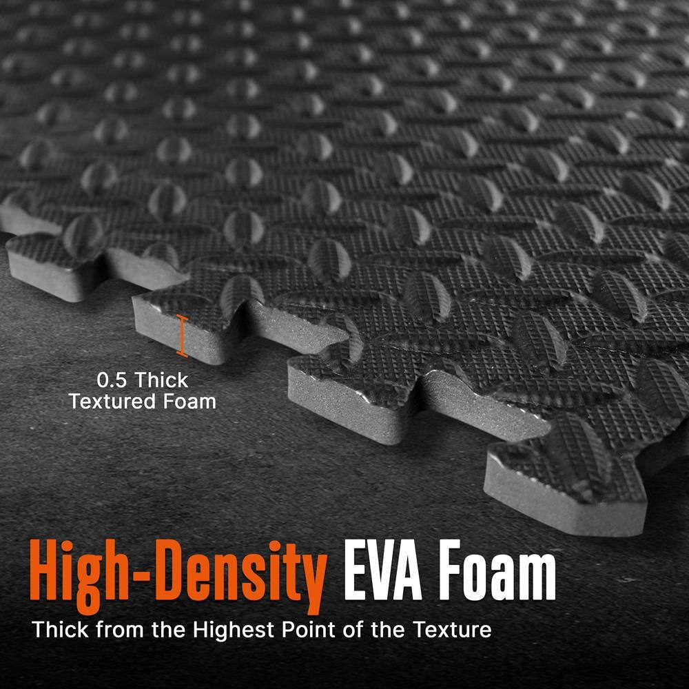 0.5 Thick Textured Foam  
High-Density EVA Foam  
Thick from the Highest Point of the Texture