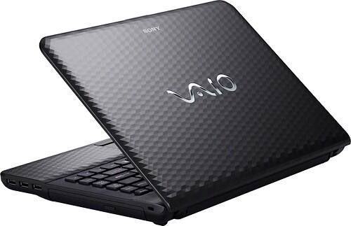 Alt View Standard 2. Sony - 14" VAIO Notebook - 4 GB Memory - 640 GB Hard Drive - Charcoal Black.