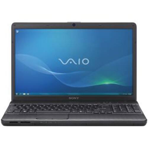 Front Standard. Sony - 14" VAIO Notebook - 4 GB Memory - 500 GB Hard Drive - Charcoal Black.