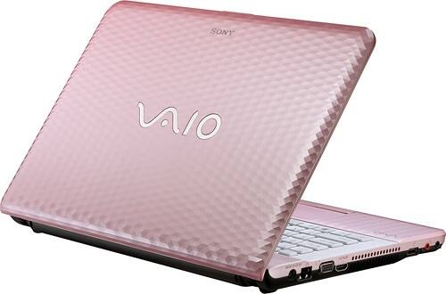 Alt View Standard 3. Sony - 14" VAIO E Series Laptop - 6GB Memory - 640GB Hard Drive - Blush Pink.