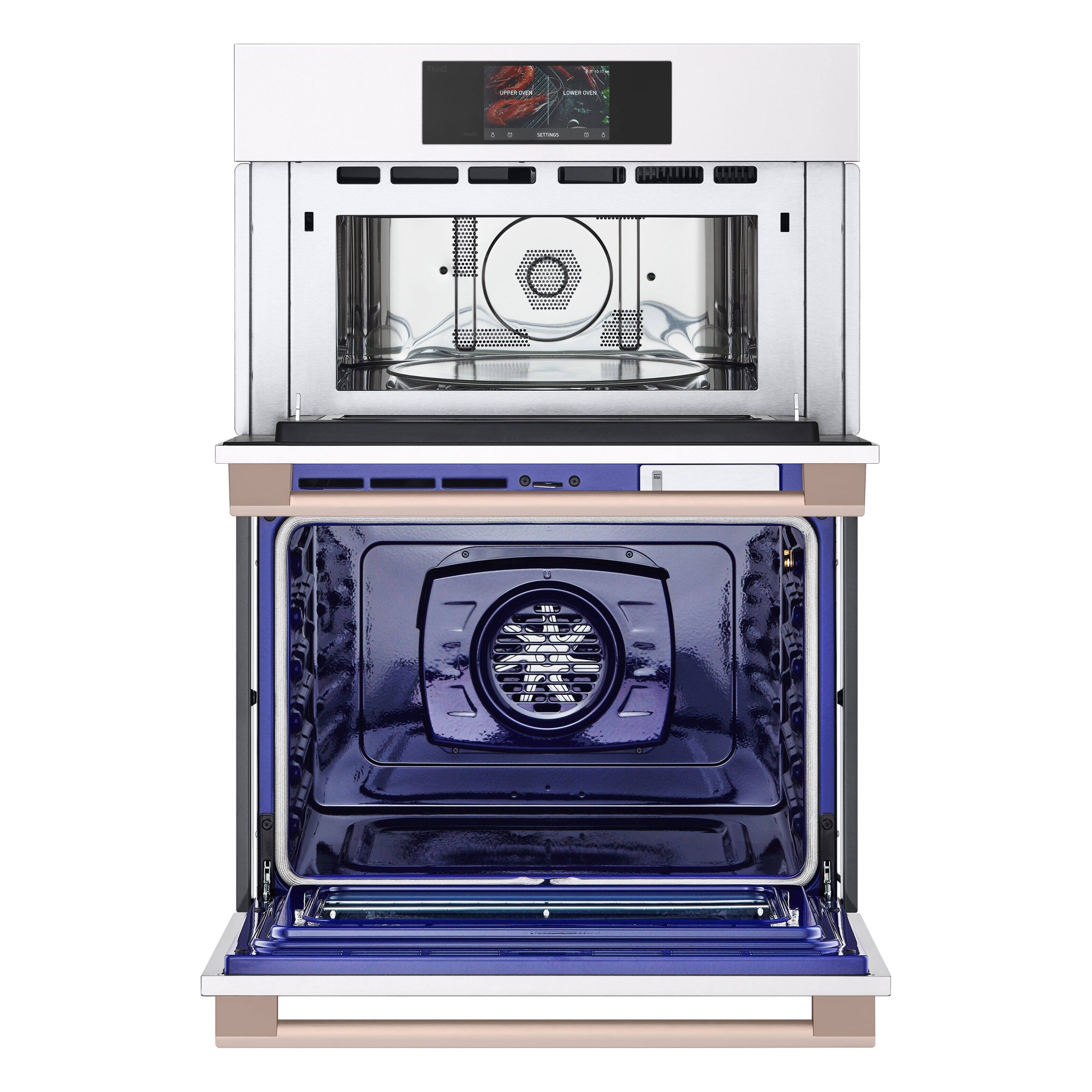 Alt View 14. LG - STUDIO 30" Smart Built-In Electric Convection Combination Wall Oven with Microwave and Sous Vide - Essence White.