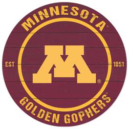 Jardine - Minnesota Golden Gophers 20'' x 20'' Indoor/Outdoor Circle Sign - Maroon