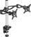 Angle. Dual-Screen Monitor Mount for Select Monitors - Silver/Black.