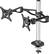 Alt View 13. Dual-Screen Monitor Mount for Select Monitors - Silver/Black.