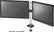 Alt View 16. Dual-Screen Monitor Mount for Select Monitors - Silver/Black.