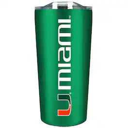 The Fanatic Group - Miami Hurricanes 18oz. Stainless Soft Touch Tumbler - Multicolor