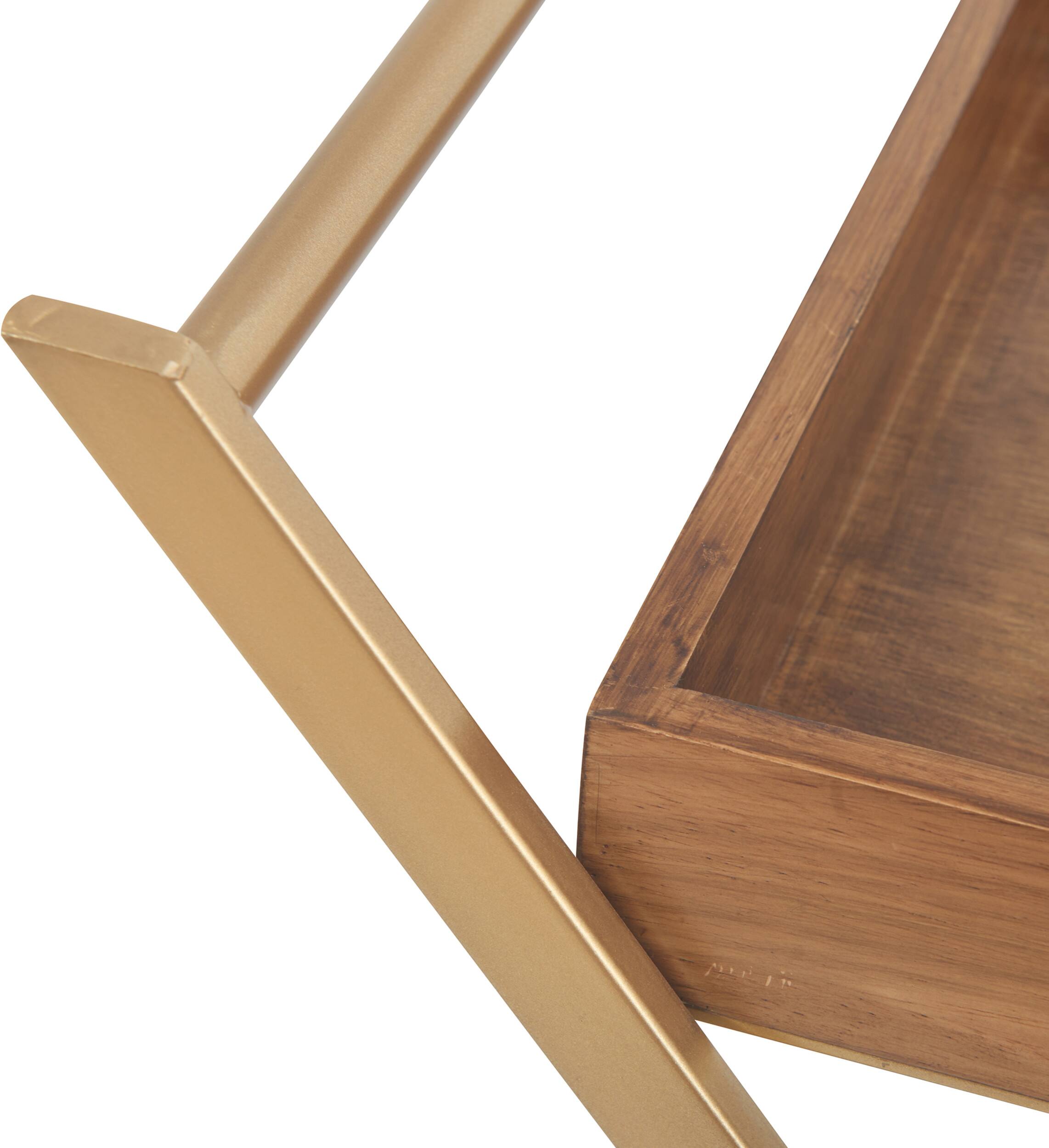 Alt View 18. Adore Decor - Jolie Bar Cart - Gold.