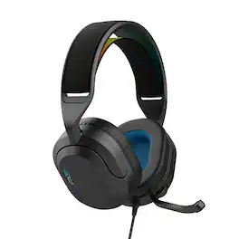 JLab - Nightfall Wired Over-Ear Gaming Headset - Black