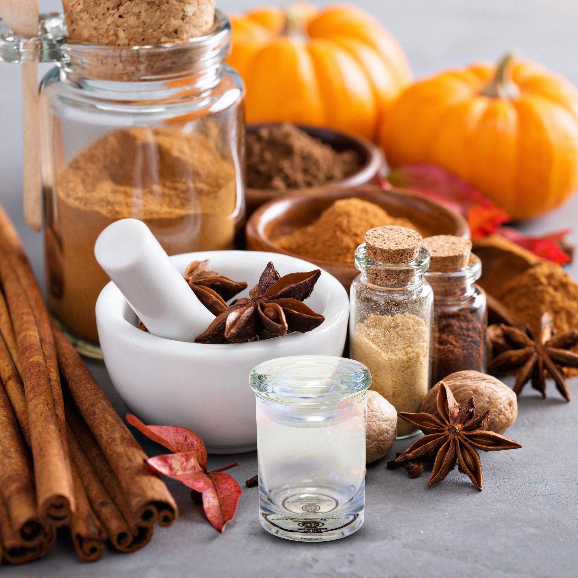 Alt View 10. Just Funky - Airtight Clear Glass Jar 6oz Storage Container with Lid - Clear.