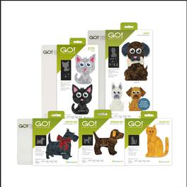 AccuQuilt - GO! Furry Friends Die Bundle with Free Cutting Mats – Animal Appliqué Quilting Die Set - Multicolor