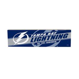 Evergreen Enterprises - Tampa Bay Lightning 5" x 18" Shadow Logo Wood Mantle Sign - Multicolor